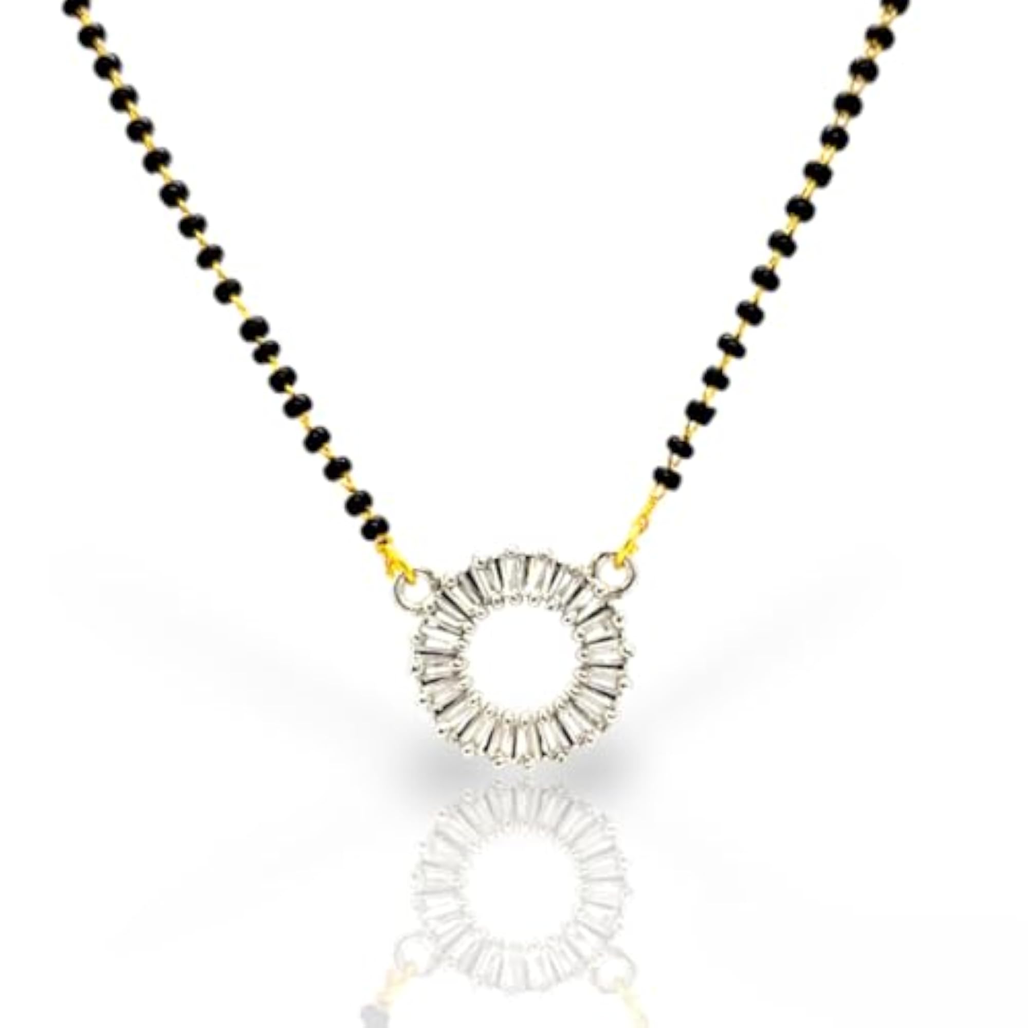 Women's Traditional Stone Mangalsutra Pendant Set
