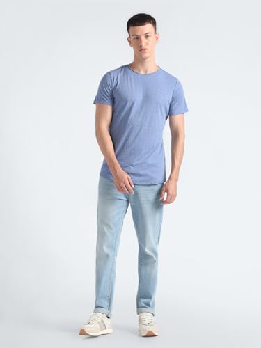 Image of Tommy Hilfiger Men's Cotton Solid Slim Fit T-Shirt