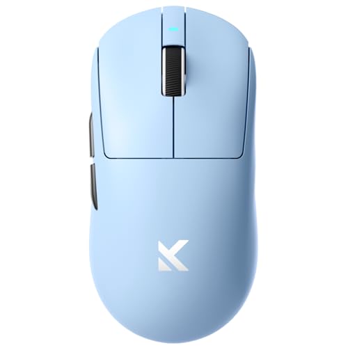 Image of MCHOSE A7 Ultra Wireless Gaming Mouse, Tri-Mode Connection, 59 Grams, PAW3950 42K DPI Sensor, Wired /Wireless Dual 8K Polling, 130 Hour Battery Life - Blue