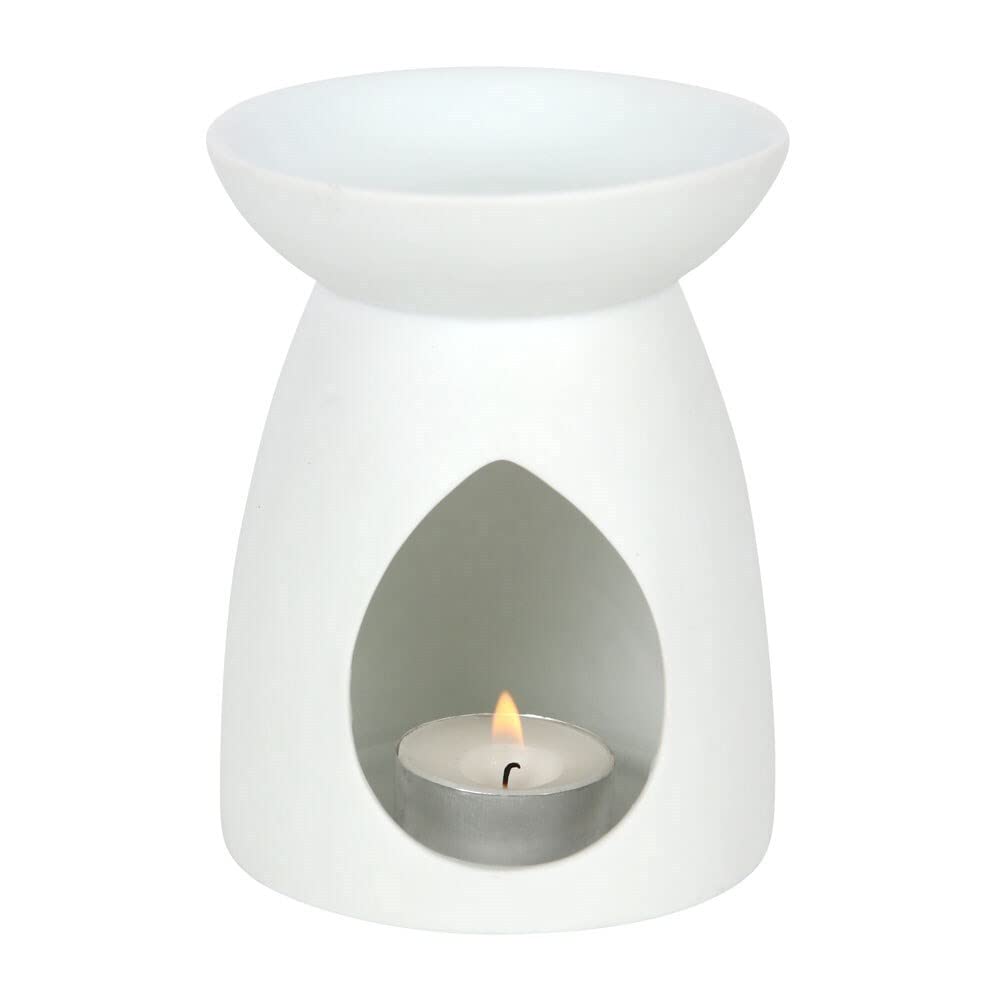 Hideaway Home Fragrances White Ceramic Mandala Oil Burner