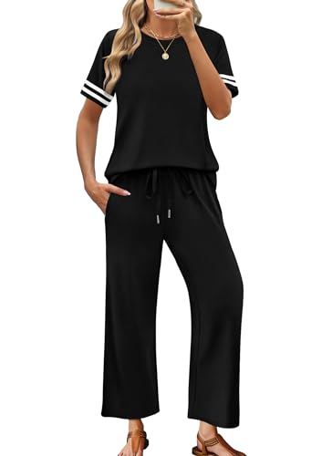 Save 30% on WIHOLL Women's Summer Lounge Sets with Code RBKF6RYX