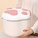 Gralara 10KG Food Storage Bin for Dogs and Cats - Airtight Dispenser for Rice and Cereal, Pink