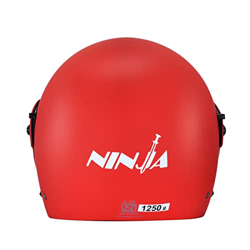 Image of Studds Ninja Pastel Plain Flip Up Full Face Helmet (Matt Sports Red, L)