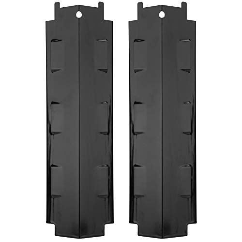 Tissting 2 Pcs Placa de Calor para Parrilla 37,1 x 10,8 cm Escudo Térmico de Gas de Acero Inoxidable Cubiertas para Quemadores de Parrilla Piezas de Repuesto Carpa Calor para Barbacoa Charbroil