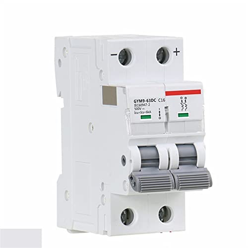 Mini disjoncteur DC 32A bipolaire 2P 500V rail DIN pour panneau solaire
