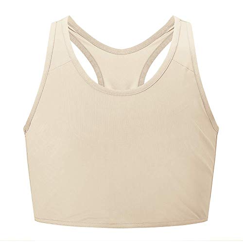 Idtswch Brustbinder für Transgender Brustbinder Half Ftm Binder Brust Kompressions-BH, Nude 167, Groß