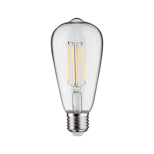 Paulmann 50395 LED-lampa Filament ST64-lampa Smart Home Zigbee Tunable White 7W dimbar Clear Gold ljus till dagsljus vit 2200-6500K E27