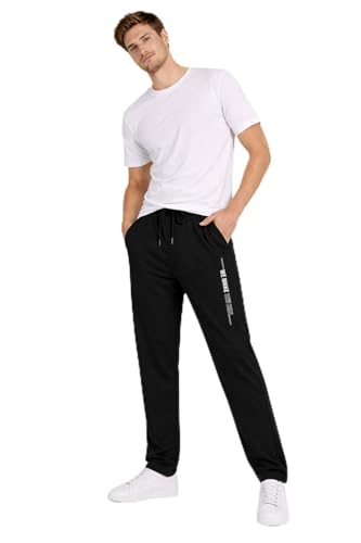 Image of DYCA by Bodycare Men's Cotton Track Pant - Casual Straight Fit Sports Joggers for Gym, Running, Workout, Lounge Wear for Men
