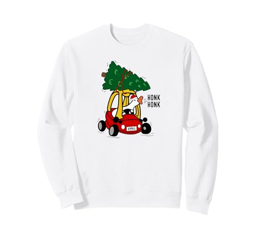 Silly Goose Jouet voiture avec arbre de Noël amusant Sweatshirt