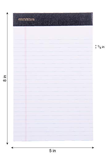 Image of Mintra Office Legal Pads, ((xPremium, 5in x 8in, Narrow (White), 36pk (6-6pks))