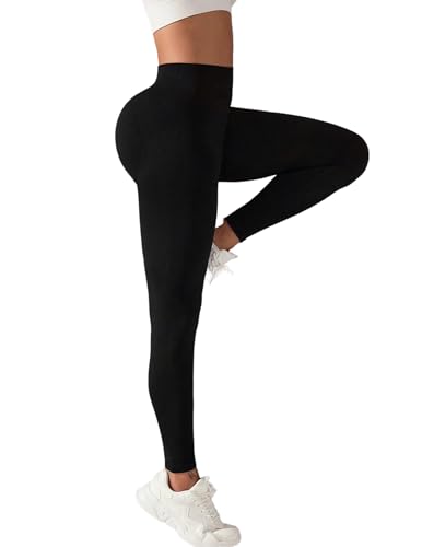 Womens High Waist Seamless Butt Lifting Leggings Compression Yoga Pants for Gym Running and Everyday Wear2