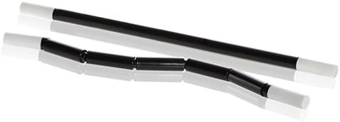 Miniatura 5 de MilesMagic Magician's Instant Breakaway Wand Gimmick Tira de plástico brillante de 12 pulgadas, truco de magia con punta de pajita, color negro