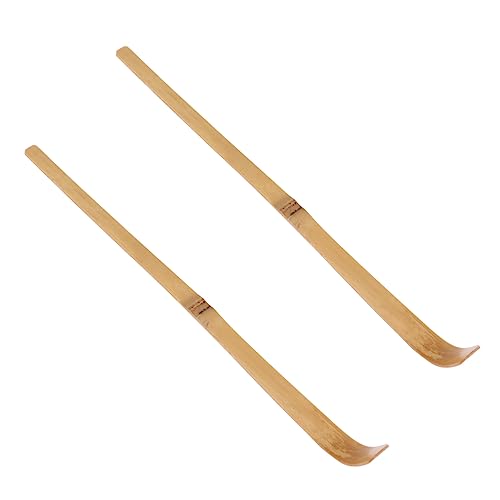 FELTECHELECTR 2Pcs Tea Spoon Natural Tea Scoop Accessories for Japanese Tea Ceremony Design for Home Office and Tea Shops Lightweight and Easy to Clean