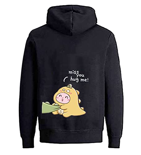 Micaxili King Queen Sweat à Capuche pour Partenaire Pull à Capuche Cadeau pour Couple Sweatshirt Hoodie pour Femme 1 Pc(Noir-Femme,M) – vue 6