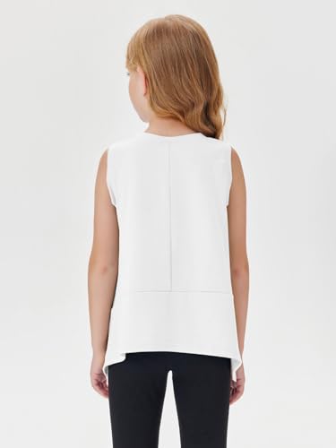 Haloumoning Girls Athletic Tank Top Kids Summer Cute Crop Tops Workout Yoga Sports Shirt 5-14 Years3