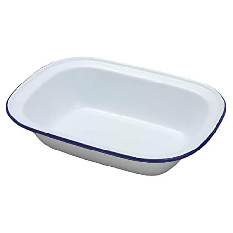 10.5" Enamel Oblong Pie Dish Cover