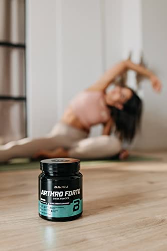 BioTechUSA Arthro Forte Aromatisiertes Getränkepulver mit Kollagen, Glukosamin, Chondroitin und MSM, Vitamin C, Pflanzenextrakten, 340g, Tropische Früchte