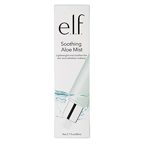 e.l.f. Soothing Facial Mist Lightweight, Long Lasting, Refreshing Hydrates, Soothes, Invigorates Enriched with and Vitamin E Aloe, 2.7 Fl Oz