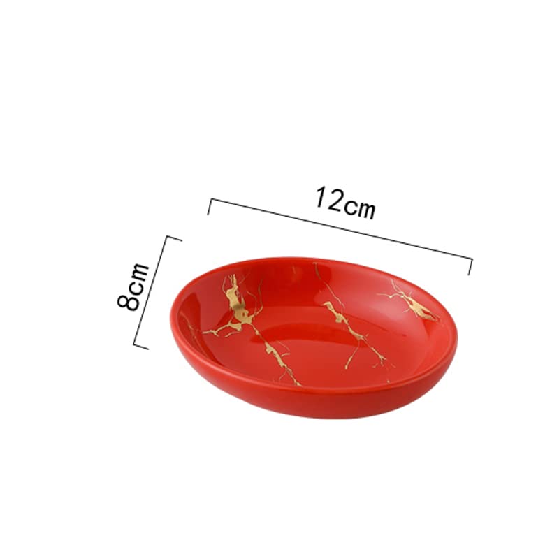 HYLR Juego de Accesorios de baño, Juego de baño de cerámica Marbling de 5 Piezas, dispensador de jabón, Vaso, Soporte para Cepillo de Dientes, jabonera, Buen Regalo para un Nuevo hogar bathroo