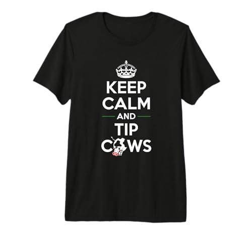 Funny Cow Tipping Joke Country Life Prank Premium Tri-blend T-Shirt