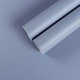 CHIHUT Light Blue Peel and Stick Wallpaper Thick Removable Blue Contact Paper for Cabinets Walls Mat