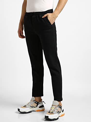 Image of Urbano Fashion Men's Regular Fit Mid Rise Washed Jogger Jeans Stretchable