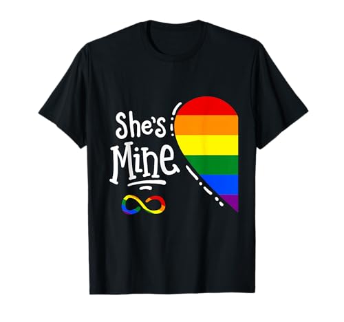 I'm Her's She's Mine LGBTQ Couples Lesbian Pride T-Shirt