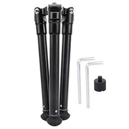 Mtlavishness Portable Aluminum Alloy Table Tripod Stabilizer for Phone and Camera Ideal for Live Streaming Lightweight Strong and with Adjustable Angles 415mm Height 260mm Min