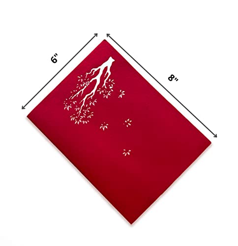 Pq Bees Anniversary Card Pop Up (Size 6” X 8"), Valentines Day, Birthday, Mothers Day, Happy Wedding 3D Card (Maple Swing Couple). #TOP5