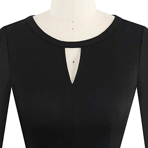 YATHON Women's Vintage Floral Flared A-Line Swing Casual Party Dresses with Pockets