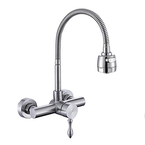 Mitigeur acier inoxydable 304 robinet de cuisine levier unique eau froide