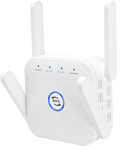 2021 WiFi Booster and Signal Amplifier,WiFi Range Extender 1200Mbps,up to 3000 Sq.ft Full Coverage, Wireless Internet Repeater with Ethernet Port and Access Point