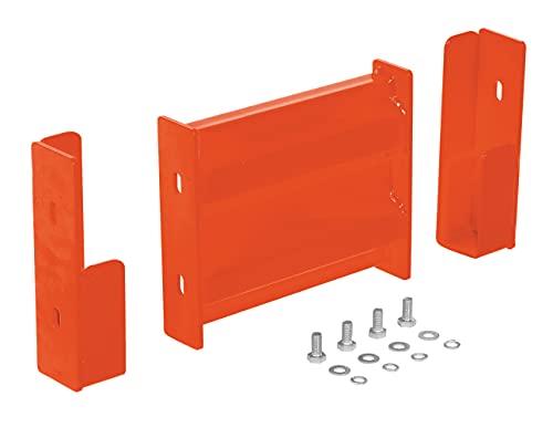 Vestil GR-F2R-DI-1-OR Steel 2 Ribbed Drop in Style Guard Rail 6 in. Length Orange
