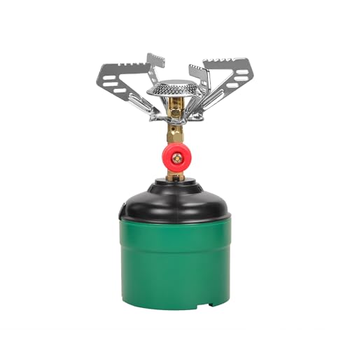 DOMINOX Campingkocher, Tragbarer Gaskocher Outdoor, camping gaskocher Einzelbrenner Geeignet für Outdoor-Aktivitäten, Camping und Wanderungen