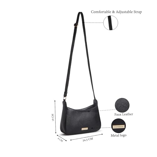 Image of Caprese Carol Small Sling Bag for Women with Adjustable Strap & Zip Closure for Comfortable Wear | Versatile Handbag for Everyday Use, Travel, and Special Occasions