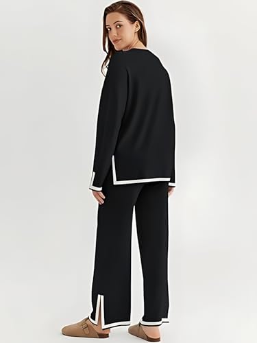 Image of Women's Winter Woolen Sweater with Pajama | Warm Winter Wear Cord Set | Woolen Tracksuit Loungewear Set