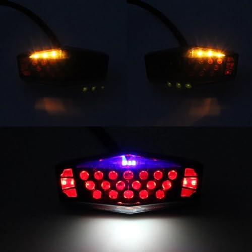 Freno parada universales y luces intermitentes para motocicleta trasera 2