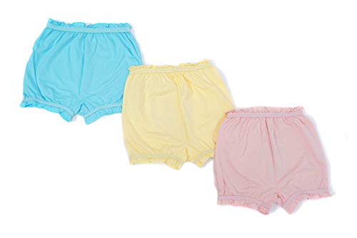 Image of Red Rose Girls Cotton Bloomer Panties - Pack of 3