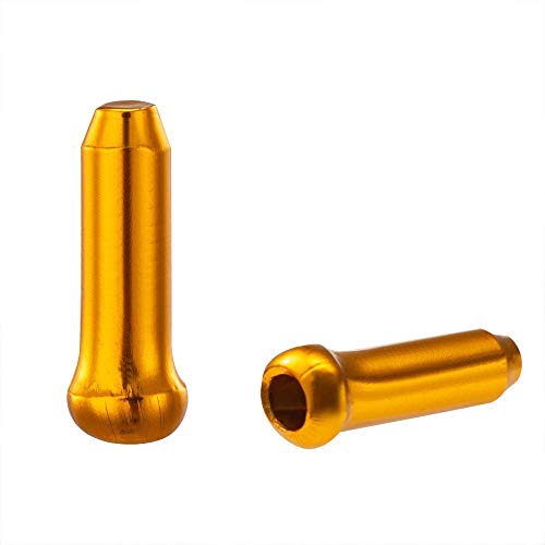 Aluminum Alloy Bike Brake Cable Caps Crimp Ends Wire End Tips Crimps For Road Bike Mountain Bicycle(10 Brake Cable Caps+ 2 Schraeder Valve Caps) (Green) #TOP3