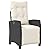 YITHOPI 7 Piece Patio Dining Set with Cushions Black Poly Rattan Versatile Lounge Furniture Outdoor Lounge Set Patio Furniture Sets Balcony Furniture Sets for patios, Gardens, Decks