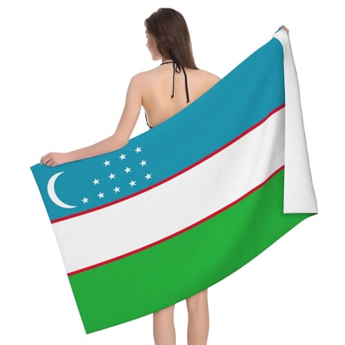 Serviette de bain Ouzbékistan microfibre douce finitions premium - 2