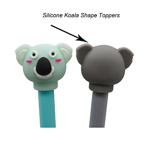 12 bolígrafos gel negro Koala diseño adorable miniatura 2