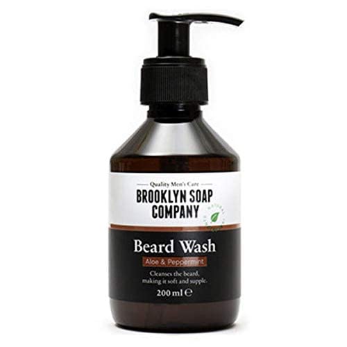 Shampoing à barbe, savon à barbe Beard Wash 200 ml - nettoyage et entretien barbe - cosmétiques naturels de la BROOKLYN SOAP COMPANY - l’entretien barbe naturel pour l’homme moderne et idée cadeau thumbnail