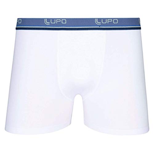 Kit Cueca Boxer Masculina Algodão Antialérgica Bca Pta Lupo