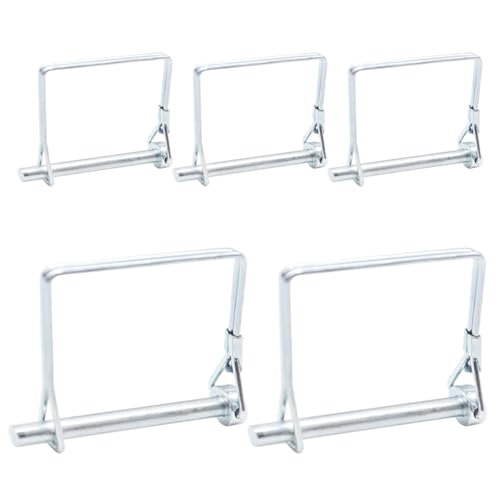 CEEYSEE Lot de 5 goupilles de verrouillage 6mmx70mm Une Goupille Pliante à Goupilles Pliantes à Goupilles à Goupille Pliante à Goupilles avec Fermeture à Encliquetage Anse Carrée en Galvanisé pour