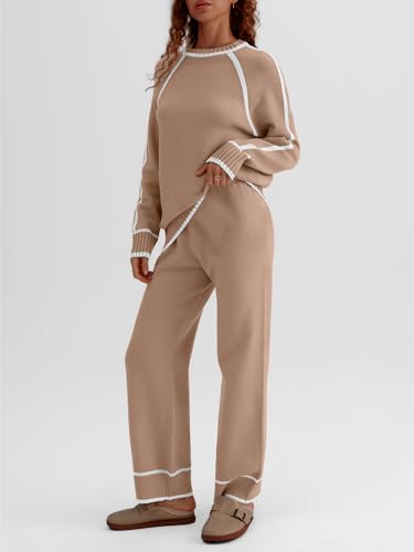 Image of LILLUSORY 2 Piece Knit Lounge Set Womens Matching Sweater Sets