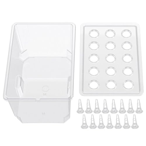 QIZNAXSNUK Système de Culture pour l'intérieur - 15 pods - Jardinière à - Système de Culture de, pour Balcon, Jardin, Serre, extérieur, Cour