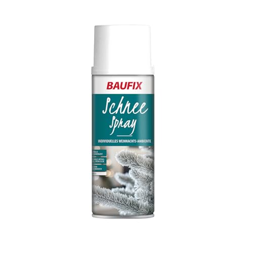 BAUFIX Schneespray dekorativer Sprühschnee 400 ml DIY Sprüh- und Effektlack