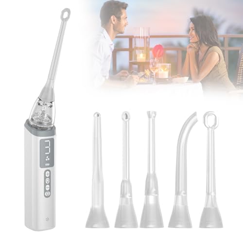 Kit electrónico de eliminación de piedras de amígdalas al vacío con luz LED de orientación, 3 modos de succión instantánea, 5 boquillas de silicona, lucha contra el mal aliento, irrigador oral para