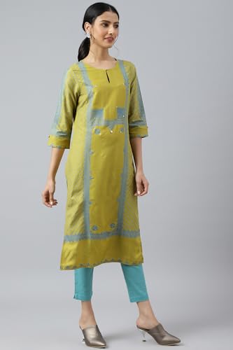 Image of W for Woman Women's Viscose Regular Fit Casual Kurta